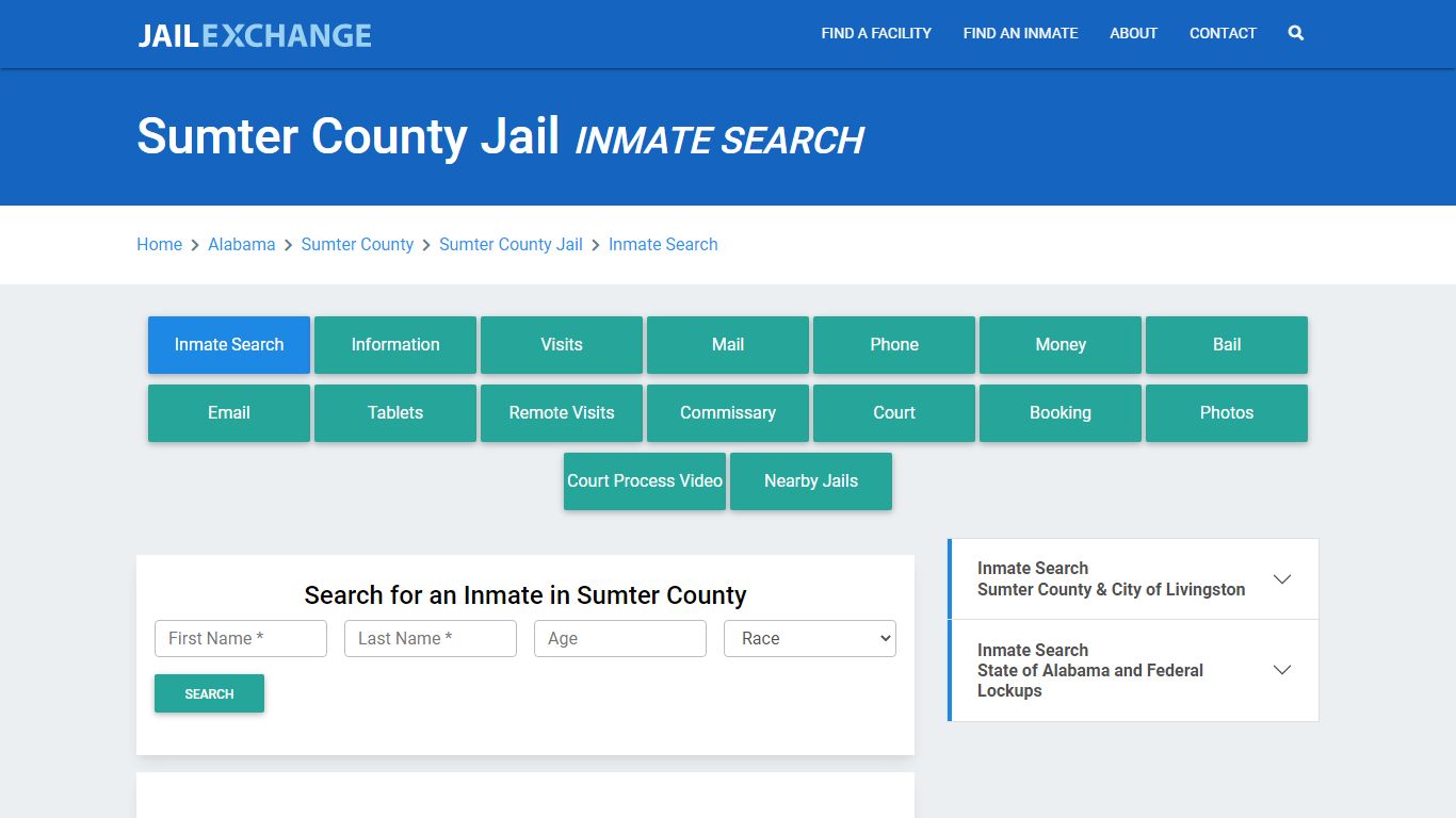 Sumter County Jail, AL Inmate Search: Roster & Mugshots - Jail Exchange